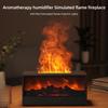 Cozy Ambiance Electric Fireplace Humidifier- Realistic Flame Effect & Adjustable Atmosphere Lighting for Creative Office Decor