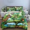 Dinosaur Jungle Adventure Set Multiple Sizes Kid'S And Adults' Bedroom Exquisite 3Pc Bedding Set, Gift