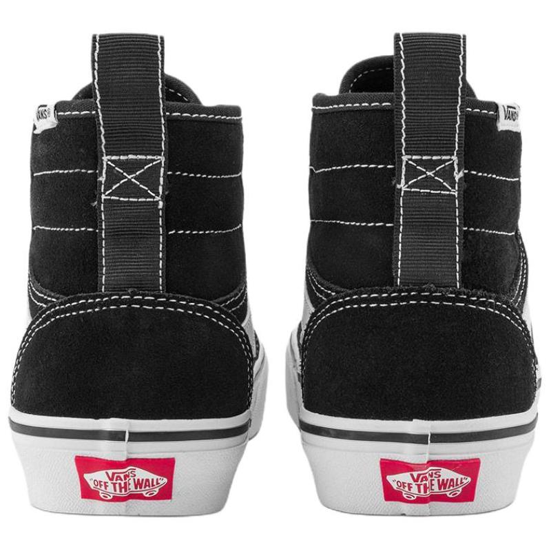 Vans Ashwood Hi High Top Skateboard Shoes Women's Black White Sneakers VN000D96BA2