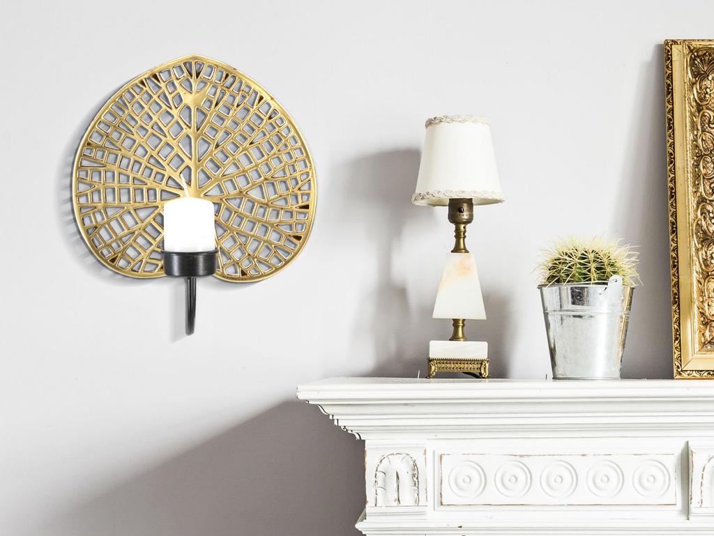 Wall Candle Holder Lotus 20X8X22.2 Cm
