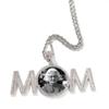 Sublimation Necklace MOM Pendant Neckchain Stylish Heat Transfer Clavicle Chain Elegant Accessories for Women Girls