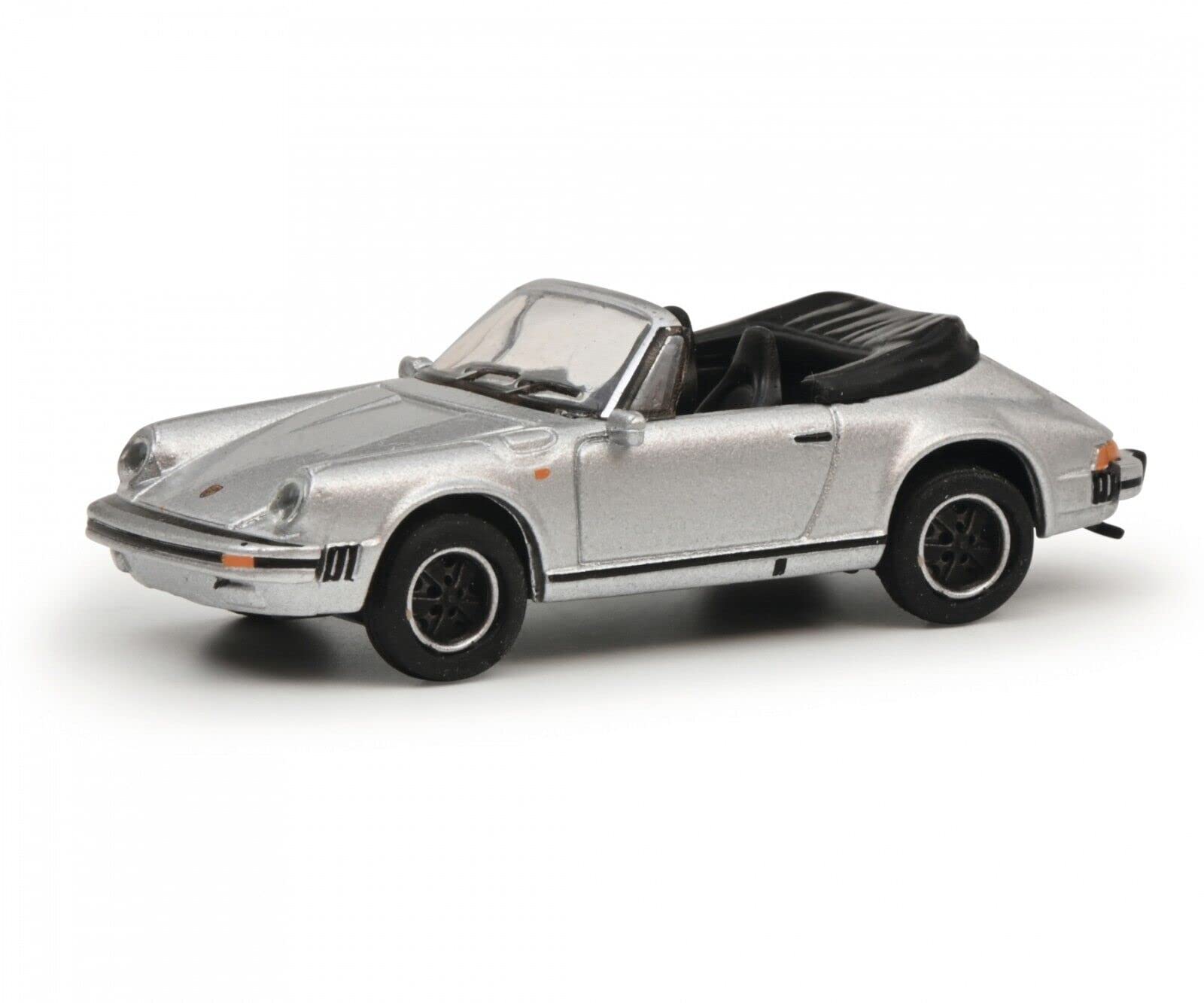 

Schuco scale Porsche 911 Carrera Cabriolet 1989 Silver 1/87 3.2