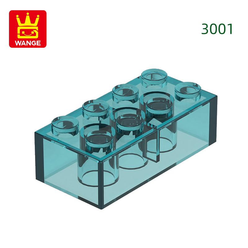 Non-Toxic 40Pcs/Lot 3001 2X4 High 8-Hole Building Block Moc Colorful Parts Compatible With Brick Diy Children Toy Assembly Gift Box