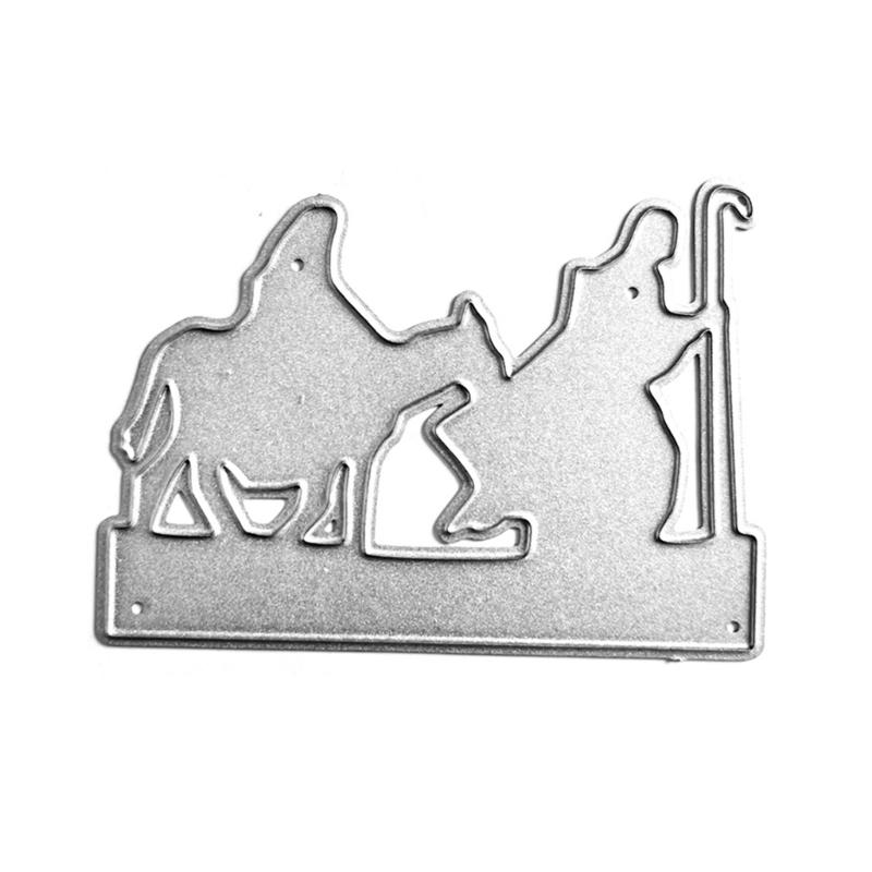 

Camel Man Metal Cutting Dies DIY Craft Carbon Steel Embossing Template Stencil Scrapbooking for Card Die Cuts Mold Decor