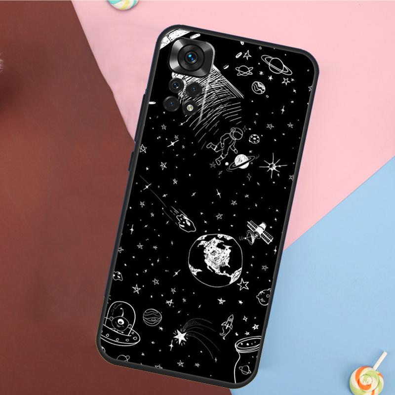 Aesthetic Space Stars Planet Cover For Xiaomi Redmi Note 13 Pro 14 12 11 9 10 9S 10S 11S 12S Redmi 10C 12C 13C 14C Case