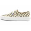 Style 44 Casual Checkerboard Low-Top Skate Shoes Unisex Sneakers Brown White VN0A5KX4SQ7