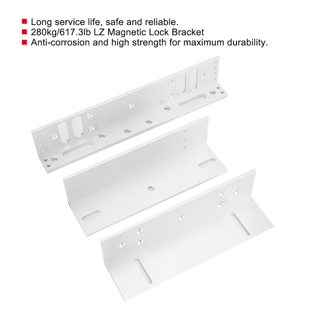 Door LZ Mounting Bracket Holder Stand for Electric Magnetic Lock 280kg 617.3lb