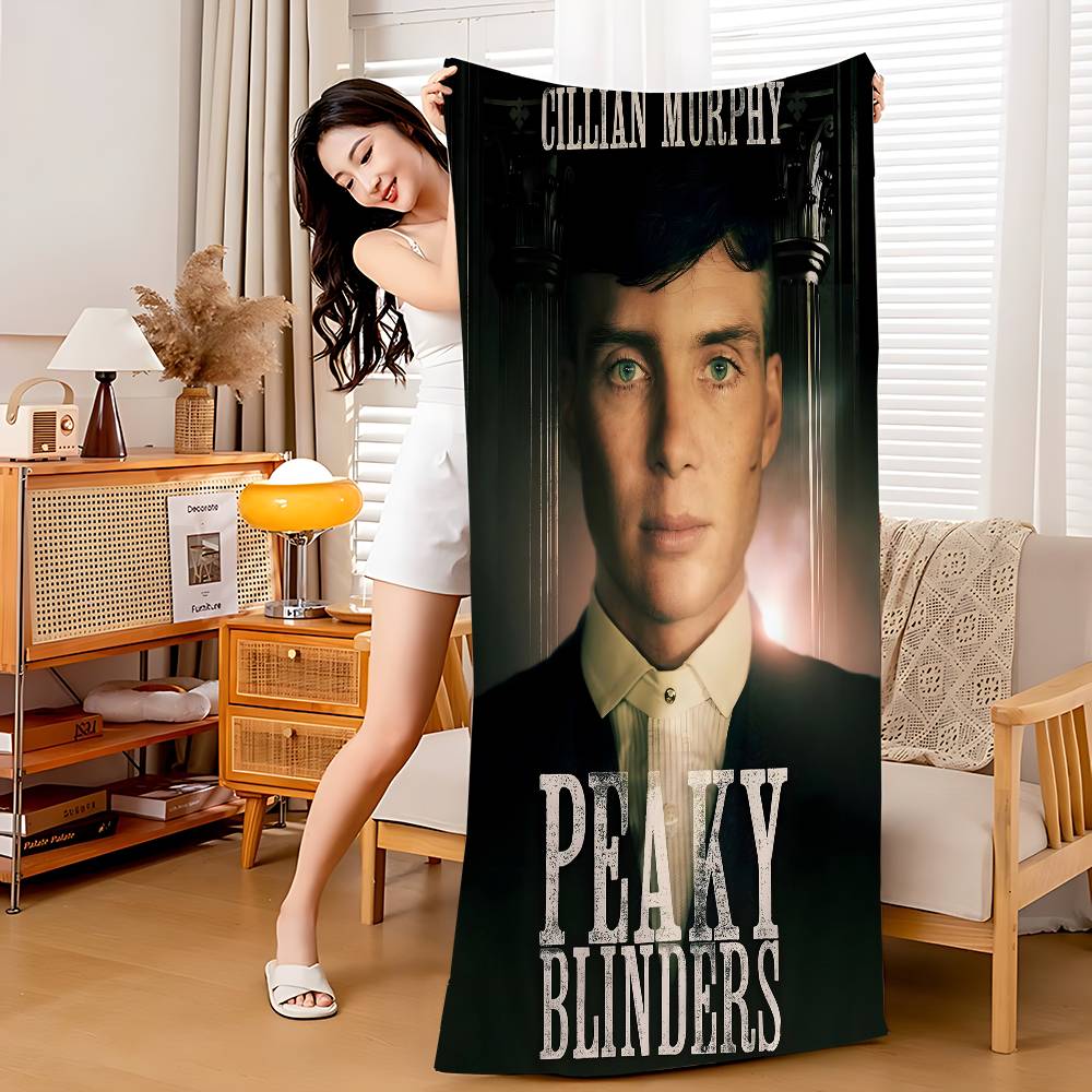 P-Peaky B-Blinders TV Bath Towel Microfiber Soft Water Absorbing Breathable For Girl Kids Decorative Cartoon Beach Towel
