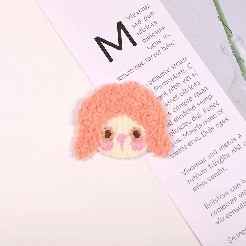 10/20pcs DIY Embroidery Fabric Colorful Plush Girl Portrait Clothing Accessories Hair Accessories Decorative Eco Friendly Dyes
