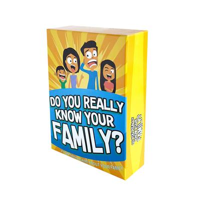 C'est un jeu familial amusant rempli de conversations et de défis, parfait pour les enfants, les adolescents et les adultes.
