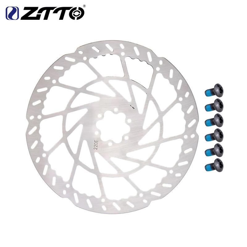 ZTTO Bicycle 220mm Disc Brake Rotor E Bike Motor Hydraulic Brake Rotor 140/160/180/203mm 2.3mm Thick 6 Bolt Stainless Steel