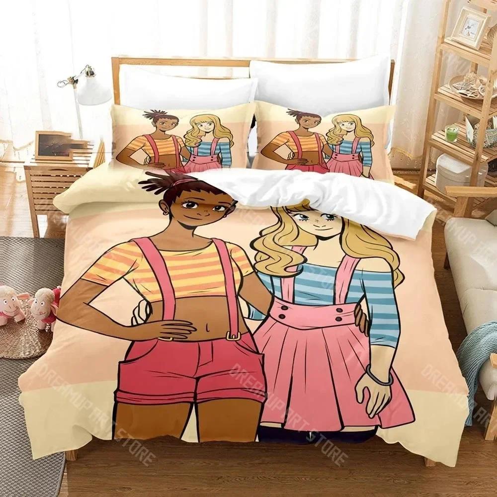 Set Biancheria da Letto 3D Carole & Tuesday Ragazzi Ragazze Twin Queen Size Copripiumino Federa Letto Bambini Adulti Moda Casa