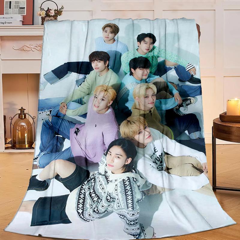 1PC Kpop Stray Flannel Blanket Gift, Suitable for Both Men And Women, Soft Ideal for Beds And Sofa, Birthday Or Christmas Gift