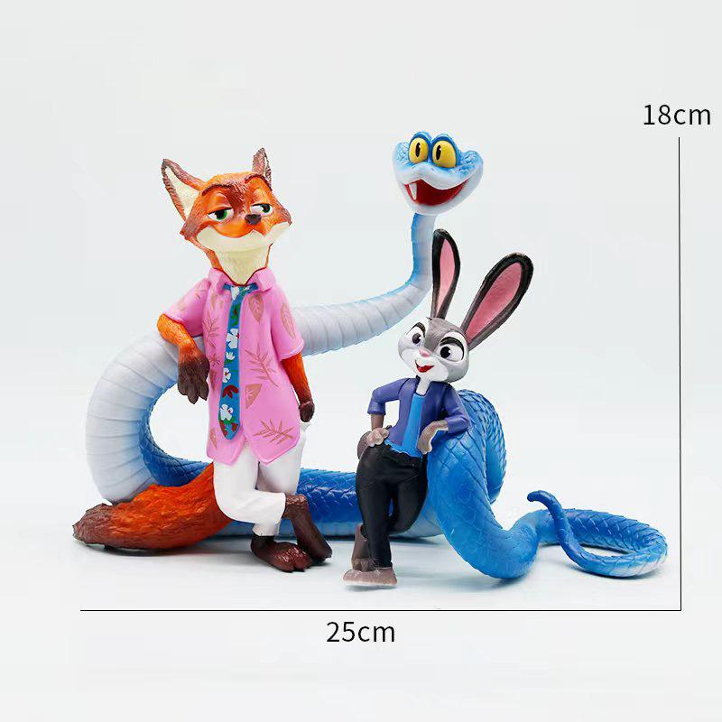 

Miniso Zootopia2 Тварини Фігурки Дії Іграшки Кролик Джуді Хопс Лис Нік Вайлд Фільм Подарунок для Дітей Фігурки для Колекції