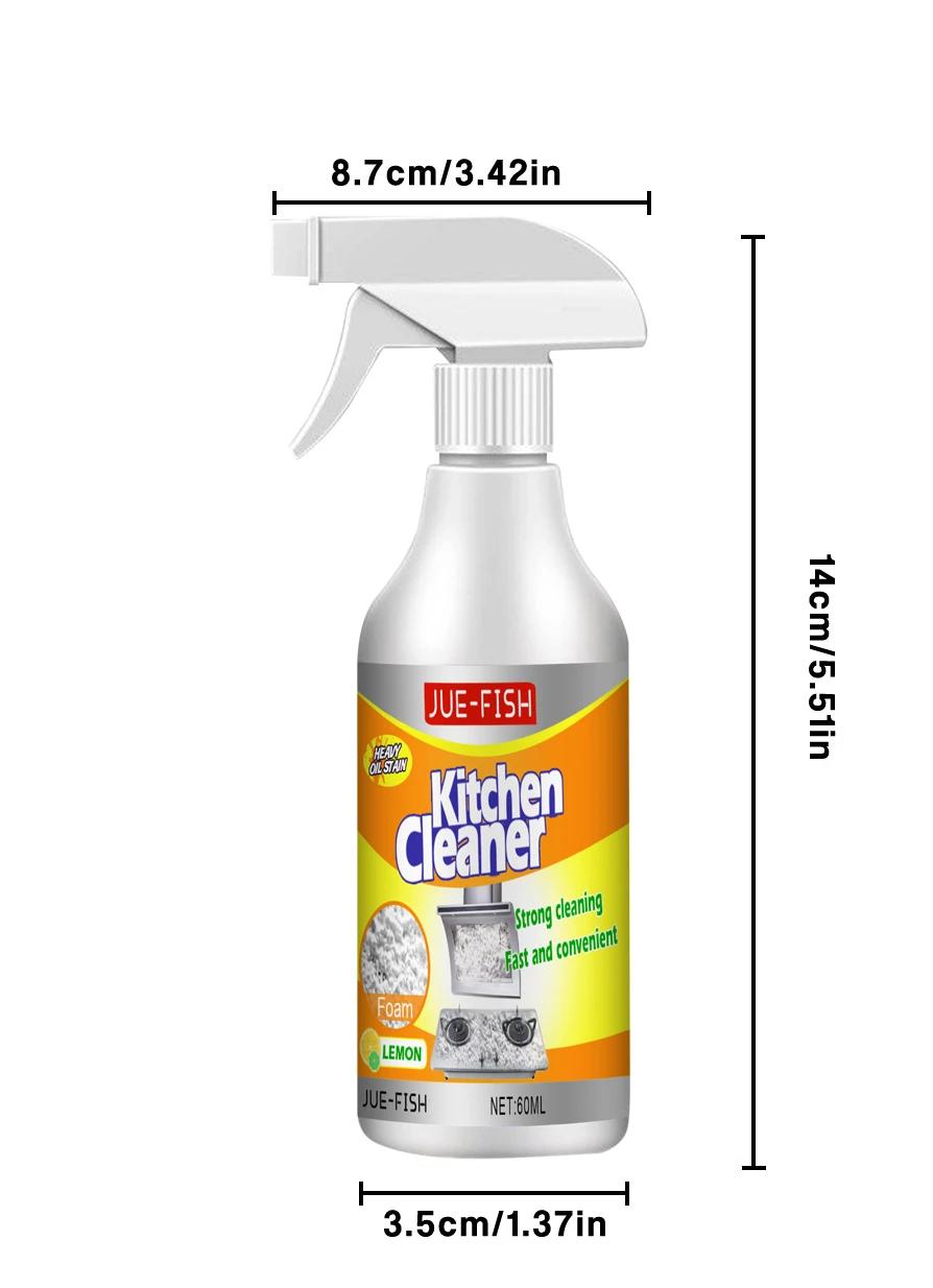 Jue-Fish kitchen heavy oil foam cleaner, household kitchen range hood oil foam cleaner 60ml