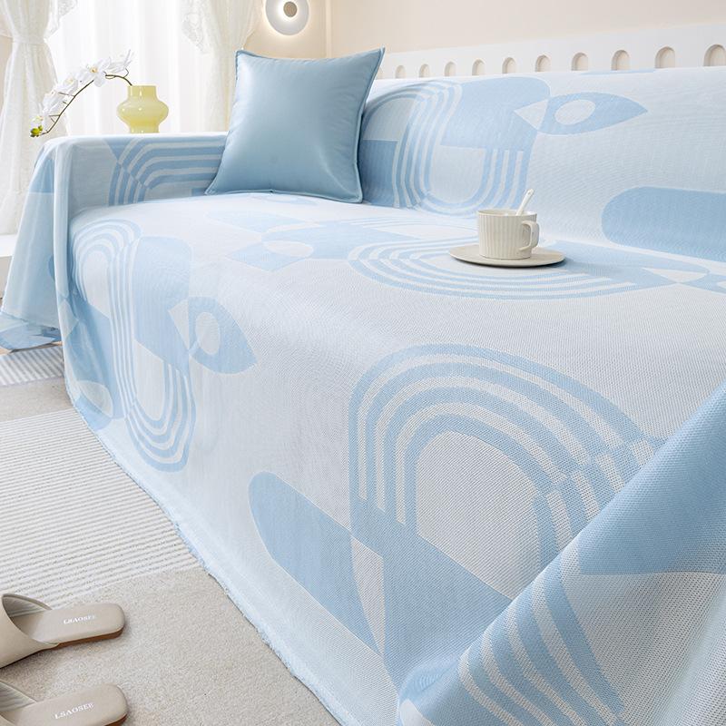 

Крутое покрывало-полотенце на диван из ледяного шелка, полностью закрывающее, летнее покрывало на диван, летняя подушка на диван, чехол-накидка на диван 180*130cm