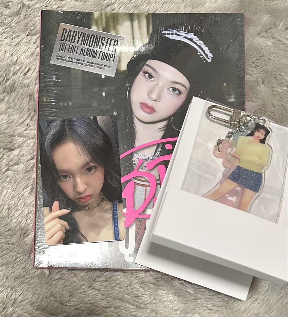 [USED] BABYMONSTER Album Chikita Drip + Trading Card + Acrylic Charm