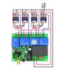 433Mhz Wireless Remote Control Switches 12V-36V/220V 4CH Receiver Module with 4-channel Remote Transmitter Set