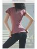 Women's Quick-Dry Running & Yoga Short-Sleeve Top - Stylish Back Design for Summer Fitness