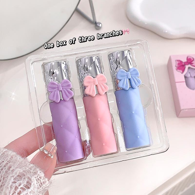 3Pcs/Pack Gege Bear AIR FOG Feeling LIP MUD BOX