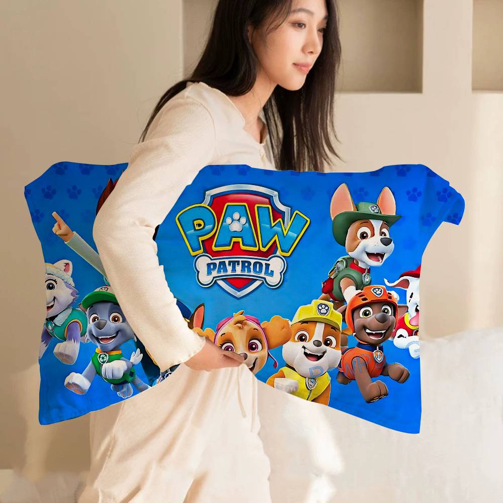 Popular Children Animation P-Paw Quick-Dry Polyester Pillow Towel Pillowcase Sweat-Absorbent & Breathable For Daily Use