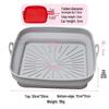 Customized Silicone Air Fryer Baking Pan, High-Temp Resistant, Reusable, Oven & Microwave Safe