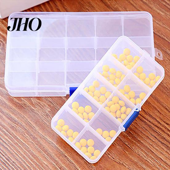 Jewelry 10/15/24 Grids Box Wear-resistant Space-saving Transparent Organizer Small Earring Storage for Travel Case