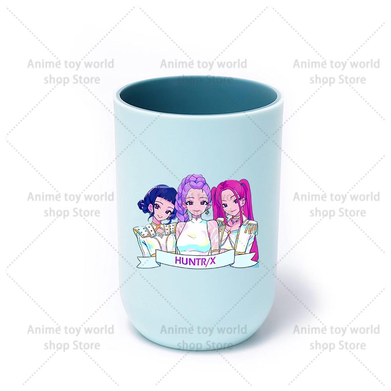 KPop Demon Hunters Hot Movies Water Cup Toothbrush Cup Cartoon Anime Mouthwash Cup Children's Water Cups Boy Girl Birthday Gifts