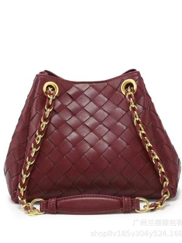 B Women'S Chain Bag Parachute Pure Hand-Woven Bag Versatile Commuter Shoulder Messenger Bag Tide