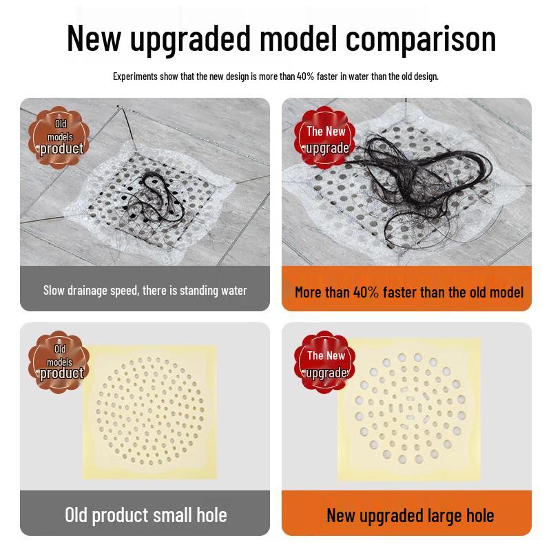 Disposable Bathroom Drain Hair Filter Sticker