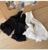 Multi-layer Lace Trim Flared Y2K Sexy Lolita Cute Girl Soft Mid-Calf Breathable Daily Solid Color Polyester Knitted Leg Warmers