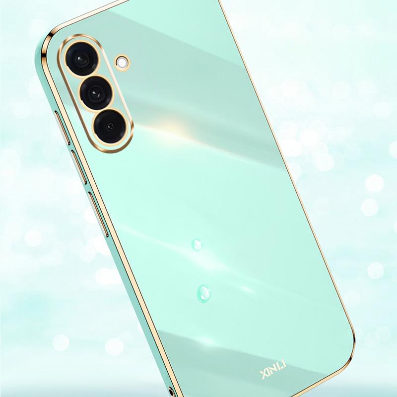 Luxury Plating Silicone Case For Samsung Galaxy A56 A26 A16 A36 A06 A15 A25 A35 A24 A34 A54 A14 A13 A32 A33 A52 A22 4G 5G Cover