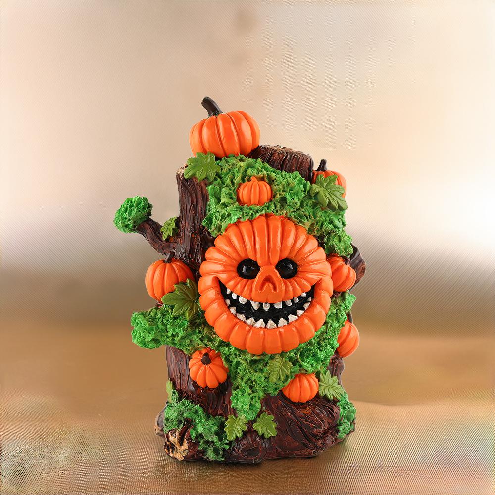 Spooky Skull Tree Spirit Ornament Figurines Creative Resin Craft for Halloween Living Room Décor Unleash Your Dark Side