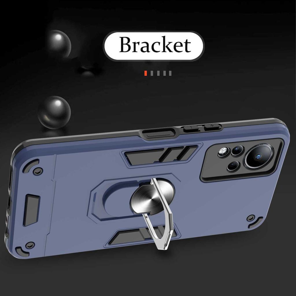 Hybrid-Telefonhülle für Infinix Note 11 7 Hot 11 11S Hot 10S NFC 10 9 Play Smart 6 5 4 X690 X680 X657 X656 Ständerhalter-Ringabdeckung