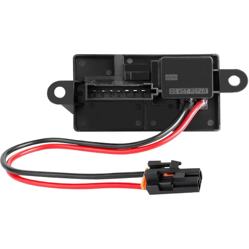 89019089 HVAC Blower Motor Fan Resistor Compatible With 1999-2006 Chevy Silverado GMC Sierra 1500 2500 3500, 2000-2002 GMC Yukon (2 Holes Mounting