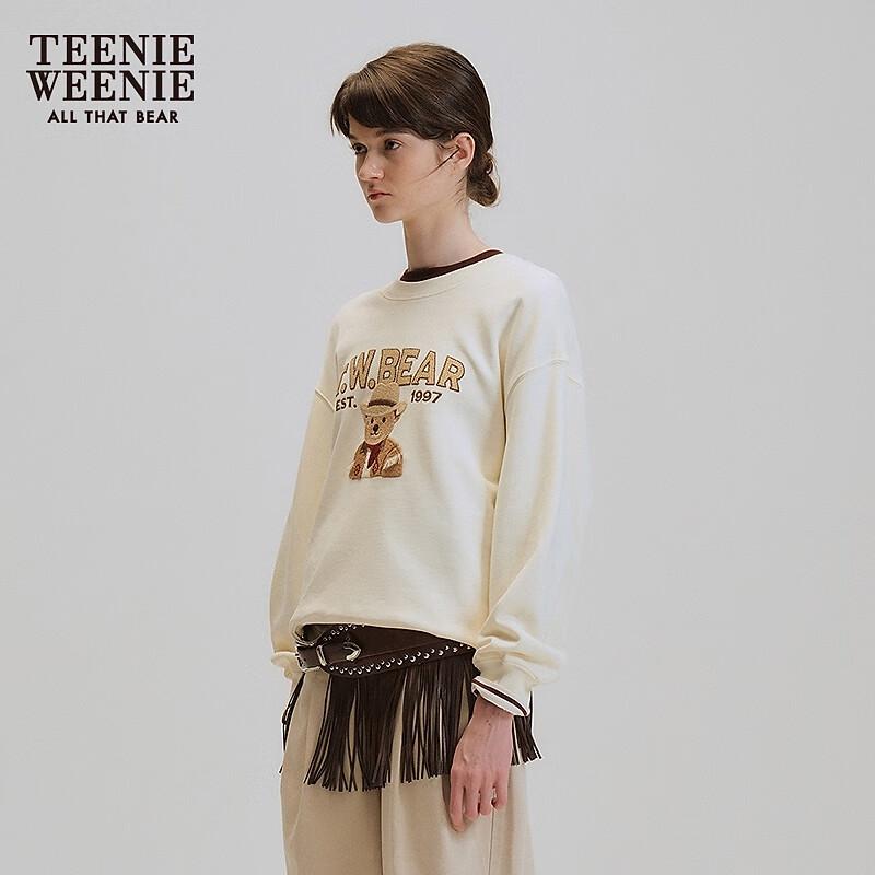 Teenie Weenie Women's Bear Letter Sweatshirt
