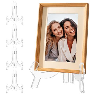 Akrylové stojany Průhledné lehké stojany na talíře Univerzální skládací stojan na stojan Stabilní stojan na stojan Nastavitelný akryl