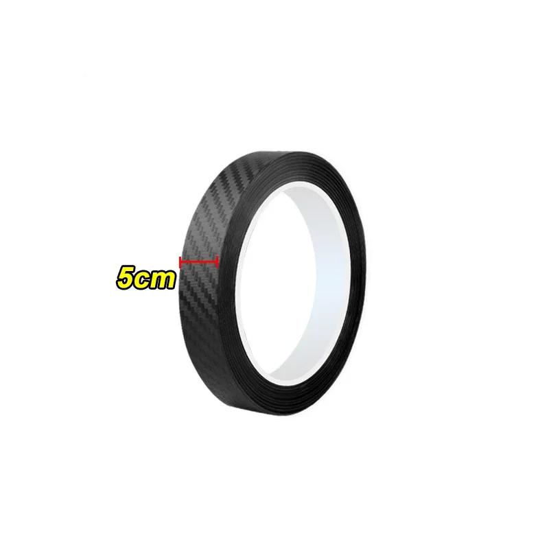 Nano Carbon Fiber Car Sticker Paste Protector Strip DIY Automotive Protective Film Auto Door Sill Side Mirror Anti Scratch Tape