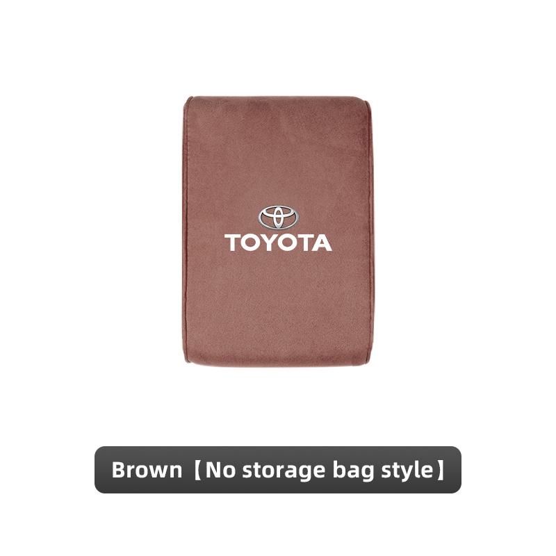 Suede Car Interior Armrest Box Mat Center Console Accessories For Toyota Gazoo Racing Corolla Crown Yaris Chr Auris Rav4 Prius UY2