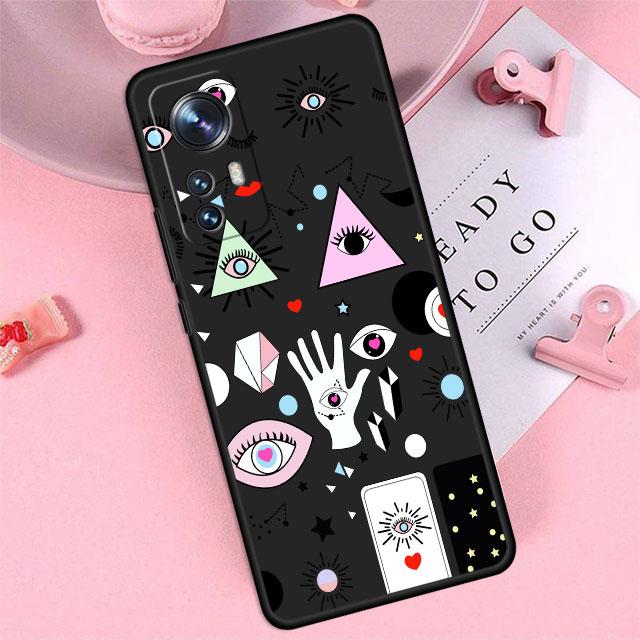 Stoßfeste Silikon Lucky Eye Blauer Böser Blick Druck Handyhülle für Xiaomi Mi 11X 10T 10 12S 12 Pro 11i 11 Lite 10S 11T 12X 11 Tasche
