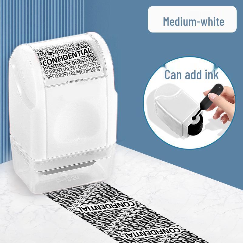 Roller Privacy Stamp with Anti-Leakage Cover