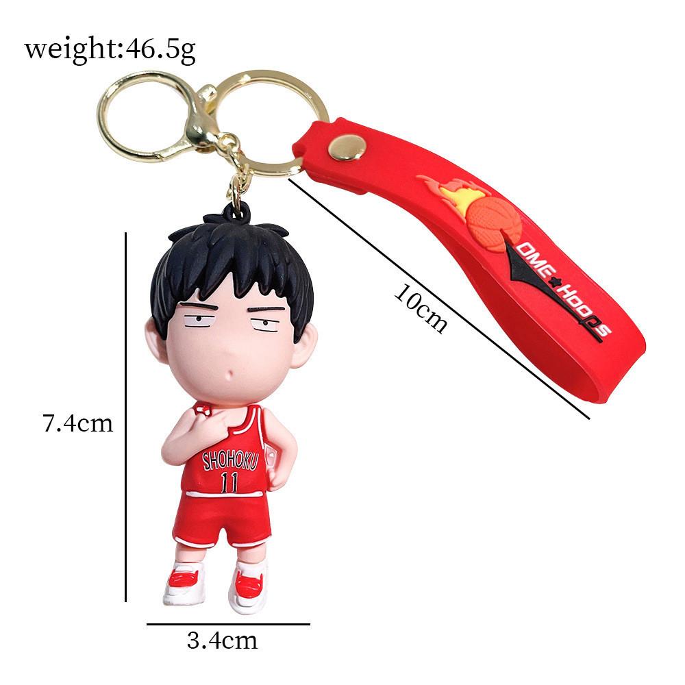 Premium Slam Dunk Keychains Shoyo Characters Silicone Key Ring Anime Fan Gift