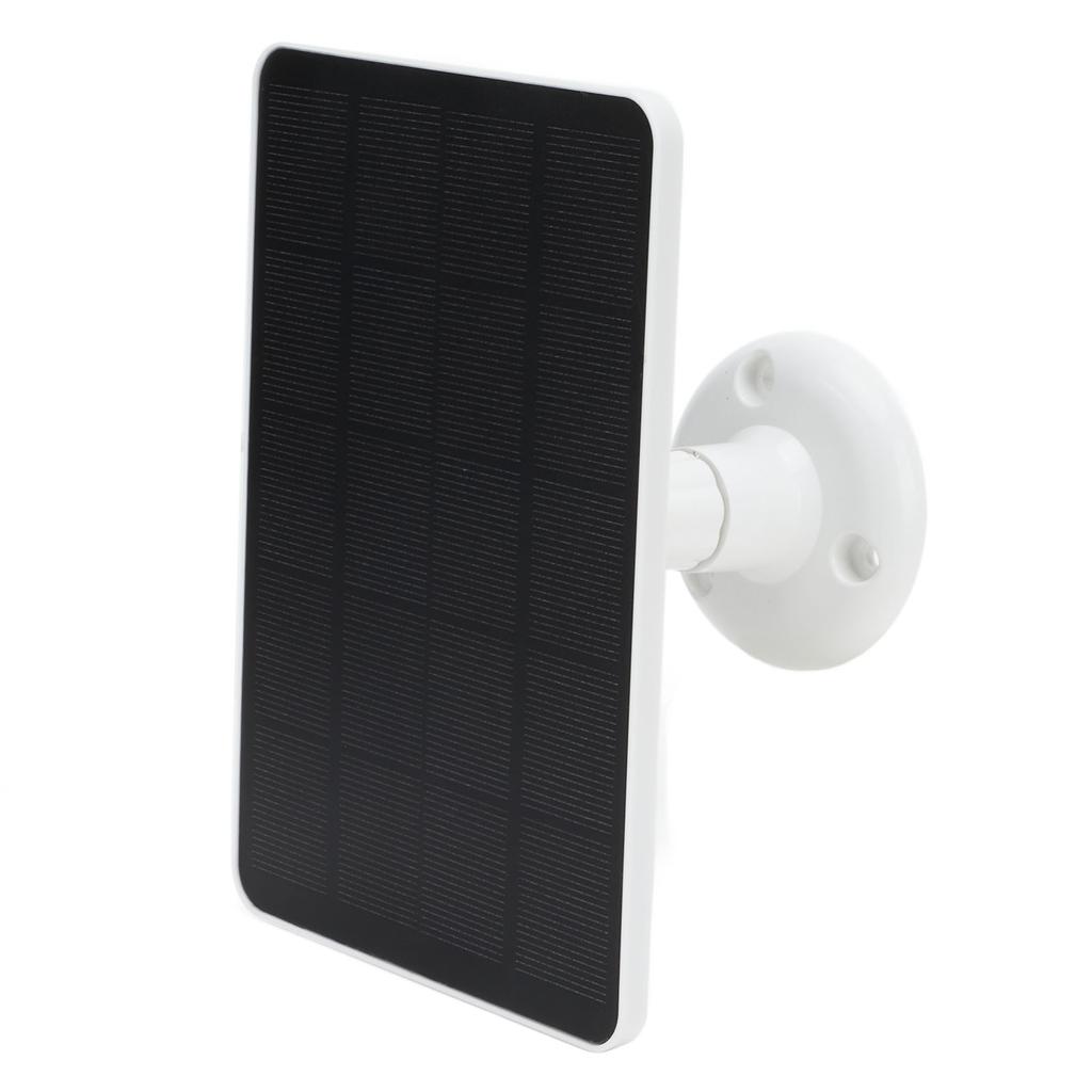 5V 4W Solar Panel Monocrystal Silicon Low Power Consumption Solar Charger White for Security Protection Monitoring