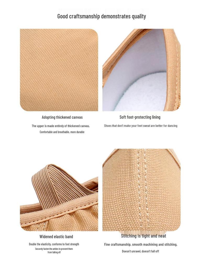 Women's Soft Sole Dance Shoes for Ballet, Belly Dance, and Yoga