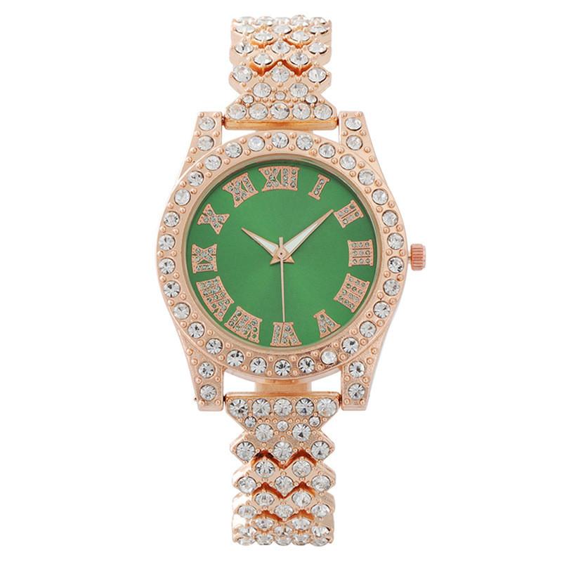 Fashion Ladies Watch With Rhinestones Quartz Movement For Women Jewelry Gift