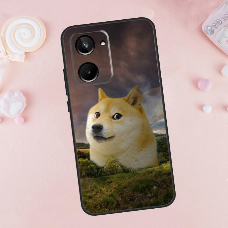 DOGE MEME Shiba Inu Hund Für Realme 12 11 10 9 Pro Plus C67 C55 C53 C35 C33 C30 C25s C21Y C15 GT Neo5 GT3 GT5 Hülle
