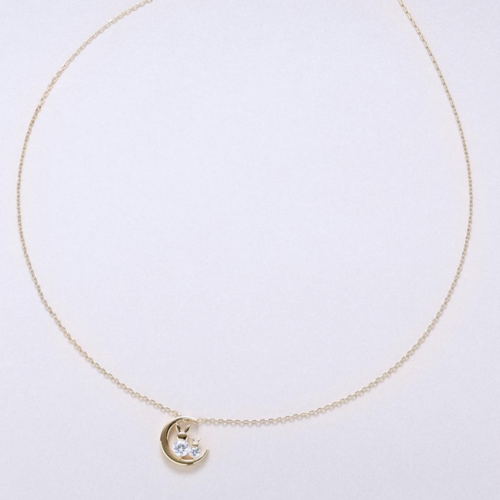 Neue modische und exquisite Luxus-Kaninchen-Halskette für Damen mit galvanisiertem Zirkon aus 14 Karat Gold