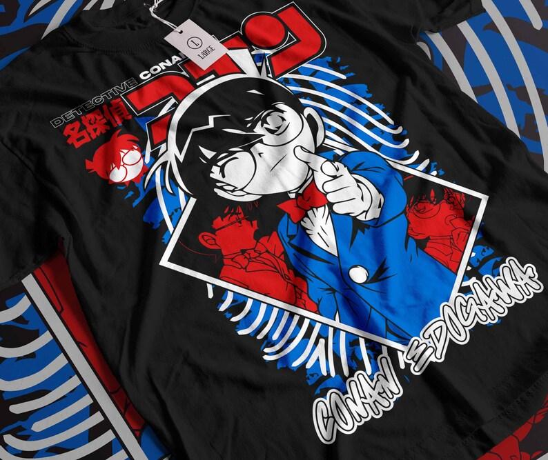 Vintage 90s Detective Conan Graphic Tee 2026 Summer Fashion Popular High Quality Retro Edogawa Conan Anime T-Shirt
