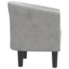 Club Chair Light Grey Velvet
