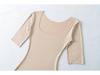 2026 Spring/Summer Women's Off-the-Shoulder Square Neck Mid-Sleeve Top